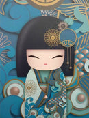 Bonecas Japonesas 4 - 100% Diamantes (Kit Completo) - Pintura com Diamantes