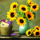 Vaso de Flor 16 - 100% Diamantes (Kit Completo)