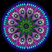 Carregar imagem no visualizador da galeria, Mandala 30 - 100% Diamantes (Kit Completo)
