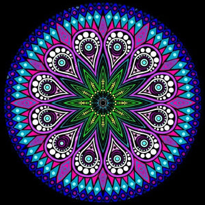 Mandala 30 - 100% Diamantes (Kit Completo)