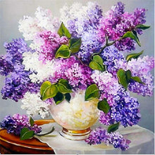 Carregar imagem no visualizador da galeria, Vaso de Flor 10 - 100% Diamantes (Kit Completo)
