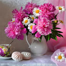 Vaso de Flor 15 - 100% Diamantes (Kit Completo)