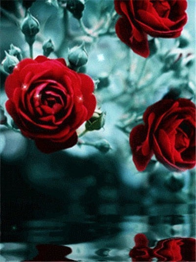 Flores 9 - 100% Diamantes (Kit Completo)