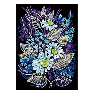 Belas Telas Fluorescentes 5 - Parcial Diamantes (Redondo) - Kit Completo - Pintura com Diamantes