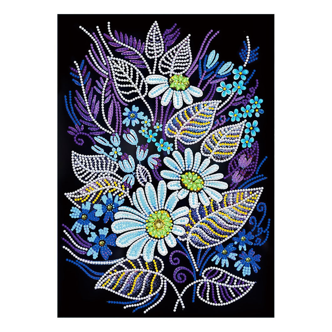 Belas Telas Fluorescentes 5 - Parcial Diamantes (Redondo) - Kit Completo - Pintura com Diamantes