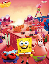 Carregar imagem no visualizador da galeria, Bob Esponja 3 - 100% Diamantes (Kit Completo) - Pintura com Diamantes

