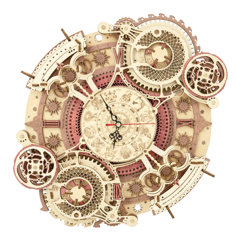 Relógio - Quebra-Cabeça 3D de Madeira Luxo