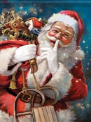 Papai Noel 8 - 100% Diamantes (Kit Completo)