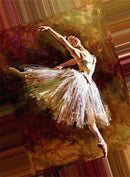Bailarina 4 - 100% Diamantes (Kit Completo) - Pintura com Diamantes
