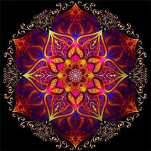 Carregar imagem no visualizador da galeria, Mandala Raiada - 100% Diamantes (Kit Completo)
