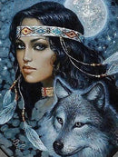 Menina e o Lobo - 100% Diamantes (Kit Completo)