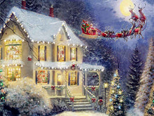 Carregar imagem no visualizador da galeria, Papai Noel no Trenó - 100% Diamantes (Kit Completo)
