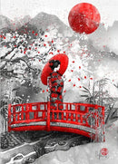 Japonesa na Ponte - 100% Diamantes (Kit Completo)