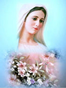 Virgem Maria - 100% Diamantes (Kit Completo)