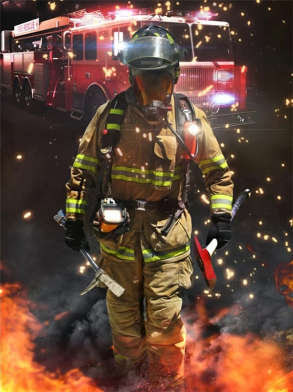 Bombeiros 2023/22 - 100% Diamantes (Quadrado) - Kit Completo - Pintura com Diamantes