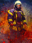 Bombeiros 2023/7 - 100% Diamantes (Quadrado) - Kit Completo - Pintura com Diamantes