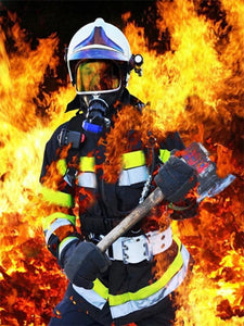 Bombeiros 2023/5 - 100% Diamantes (Quadrado) - Kit Completo - Pintura com Diamantes