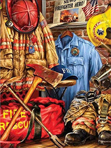 Bombeiros 2023/19 - 100% Diamantes (Quadrado) - Kit Completo - Pintura com Diamantes