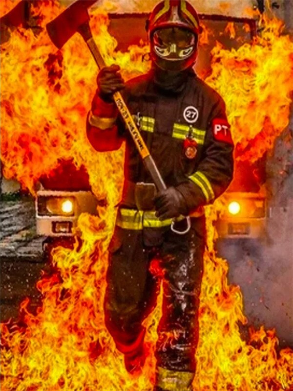 Bombeiros 2023/12 - 100% Diamantes (Quadrado) - Kit Completo - Pintura com Diamantes