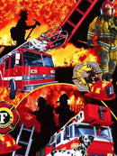 Bombeiros 2023/3 - 100% Diamantes (Quadrado) - Kit Completo - Pintura com Diamantes