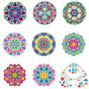 Porta Copos 8 peças 2023/2 - 100% Diamantes (Redondo) - Kit Completo - Pintura com Diamantes