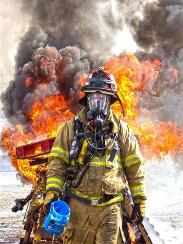 Bombeiros 2023/18 - 100% Diamantes (Quadrado) - Kit Completo - Pintura com Diamantes