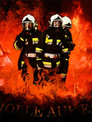 Bombeiros 2023/9 - 100% Diamantes (Quadrado) - Kit Completo - Pintura com Diamantes