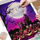 Halloween 2023/2 - 100% Diamantes (Quadrado) - Kit Completo - Pintura com Diamantes