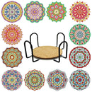 Porta Copos 12 peças 2023/4 - 100% Diamantes (Redondo) - Kit Completo - Pintura com Diamantes