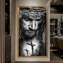 Jesus 2023/1 - 100% Diamantes (Quadrado) - Kit Completo - Pintura com Diamantes