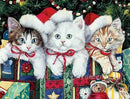 Gatinhos Natalinos - 100% Diamantes (Kit Completo)