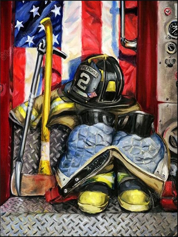 Bombeiros 2023/1 - 100% Diamantes (Quadrado) - Kit Completo - Pintura com Diamantes