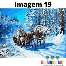 Carregar imagem no visualizador da galeria, Paisagem Inverno 19 - 100% Diamantes (Kit Completo)
