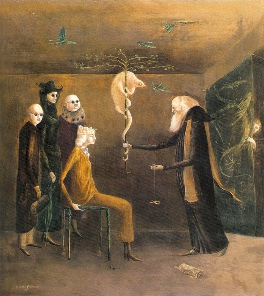 Oferring, de Leonora Carrington - 100% Diamantes (Quadrado) - Kit Completo