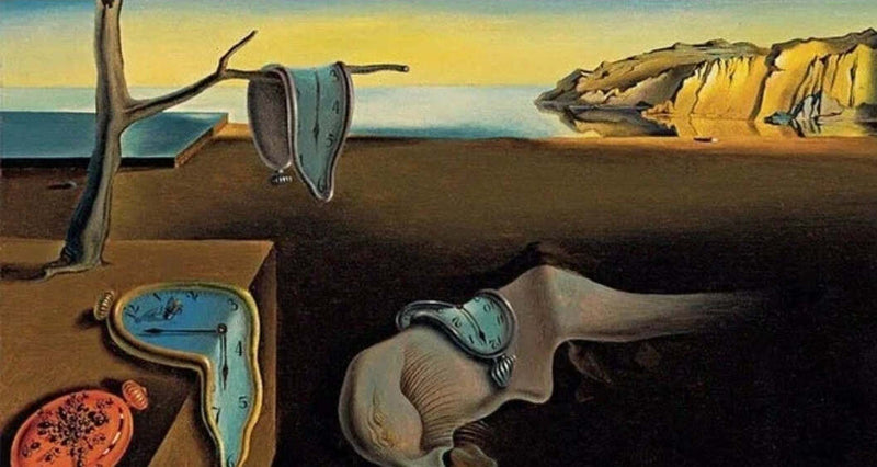 A Persistência da Memória, de Dalí - 100% Diamantes (Quadrado) - Kit Completo - Pintura com Diamantes