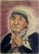 Madre Teresa de Calcutá - 100% Diamantes (Quadrado) - Kit Completo
