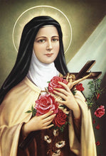 Carregar imagem no visualizador da galeria, Santa Terezinha do Menino Jesus - 100% Diamantes (Quadrado) - Kit Completo
