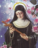 Santa Rita de Cássia 2 - 100% Diamantes (Quadrado) - Kit Completo