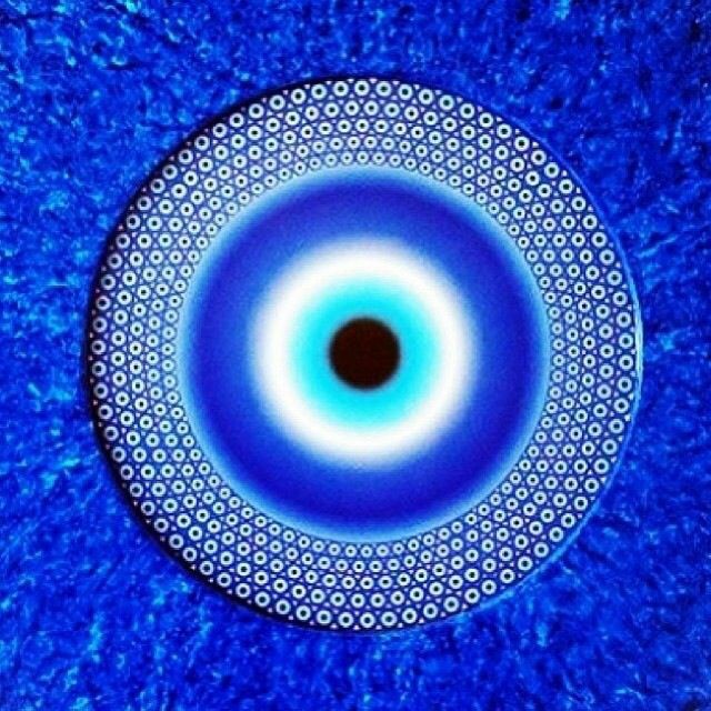 Mandala Olho Grego 1 - 100% Diamantes (Redondo) - Kit Completo