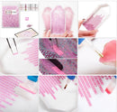 Mandala Fluorescente 8 - (30 x 30 cm) - Parcial Diamantes (Redondo) - Kit Completo