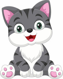 Gatinho 2023/2 - 100% Diamantes (Quadrado) - Kit Completo - Pintura com Diamantes