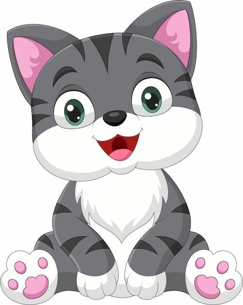Gatinho 2023/2 - 100% Diamantes (Quadrado) - Kit Completo - Pintura com Diamantes