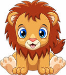 Leãozinho 2023 - 100% Diamantes (Quadrado) - Kit Completo - Pintura com Diamantes