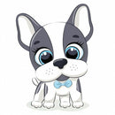 Cachorrinho 2023 - 100% Diamantes (Quadrado) - Kit Completo - Pintura com Diamantes