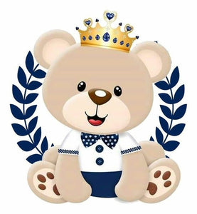 Ursinho 2023/1 - 100% Diamantes (Quadrado) - Kit Completo - Pintura com Diamantes