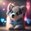Cachorrinho 2023/1 - 100% Diamantes (Quadrado) - Kit Completo - Pintura com Diamantes