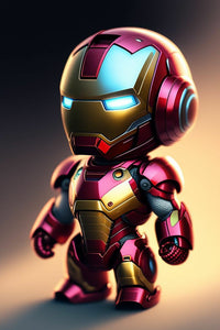 Homem de Ferro 2023/1 - 100% Diamantes (Quadrado) - Kit Completo - Pintura com Diamantes