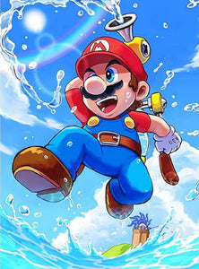 Mário 2023/2 - 100% Diamantes (Quadrado) - Kit Completo - Pintura com Diamantes
