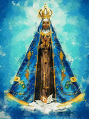 Nossa Senhora de Aparecida - 100% Diamantes (Quadrado) - Kit Completo
